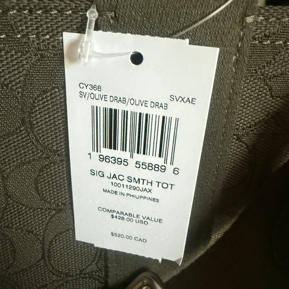 coach Smith Tote Bag In Signature Jacquard cy368 - Picture 5 of 5
